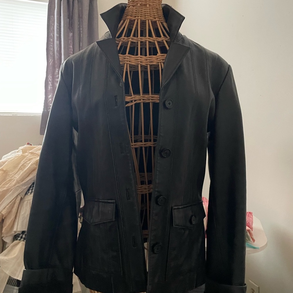Genuine leather blazer/ jacket  womens